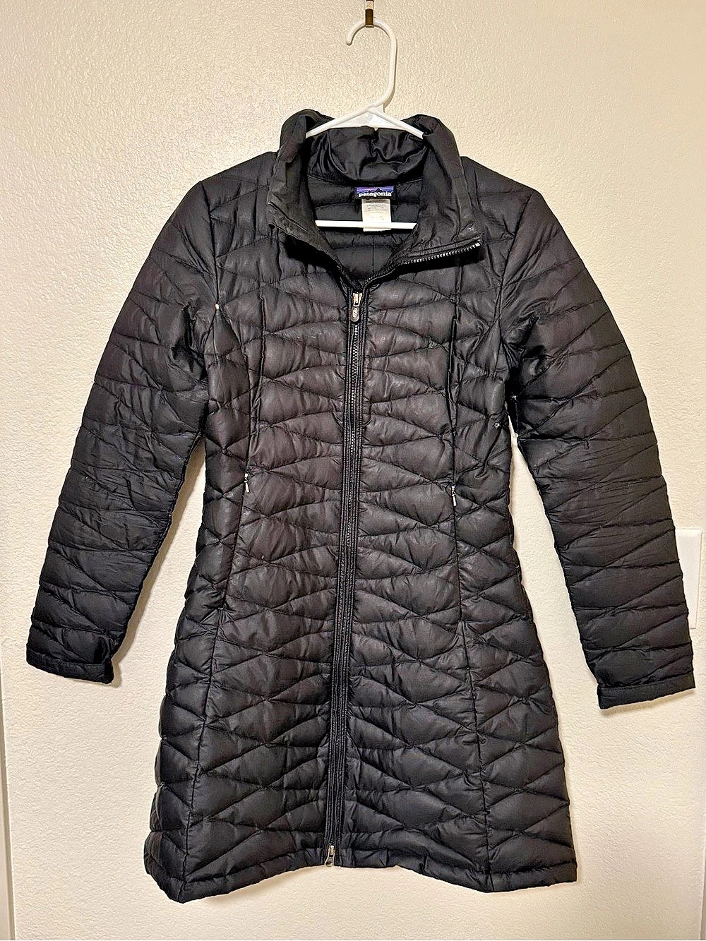 Patagonia Women's Fiona Parka Black Quilted Puffer Coat XS